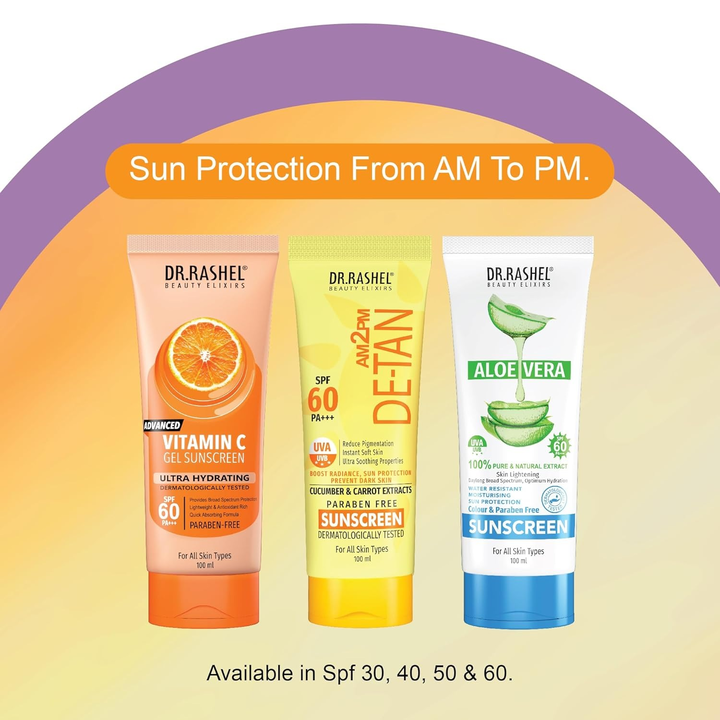 DR RASHEL VITAMIN C ULTRA HYDRATING GEL SUNSCREEN SPF60 50 ML