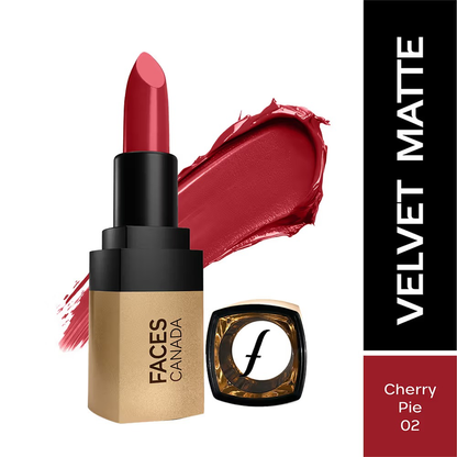FACES CANADA COMFY MATTE VELVET TOUCH LIPSTICK 02 CHERRY PIE - 4.4G
