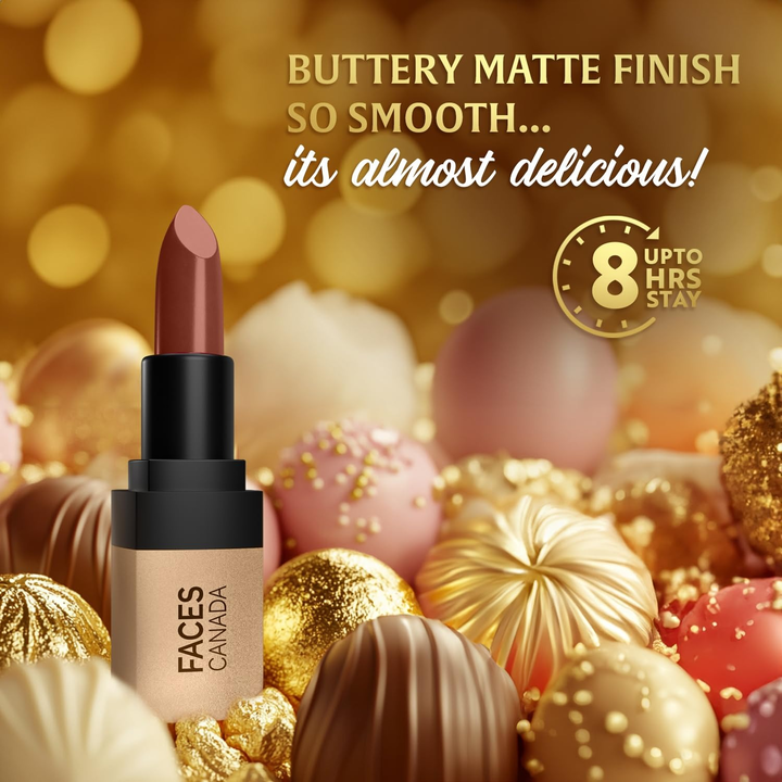 FACES CANADA COMFY MATTE VELVET TOUCH LIPSTICK 06 COCOA TRUFFLE - 4.2G