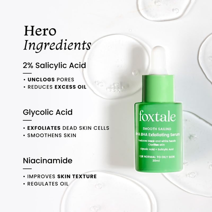 FOXTALE AHA BHA EXFOLIATING SERUM 30 ML