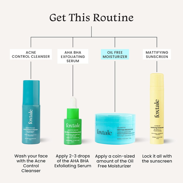 FOXTALE AQUAMARINE OIL FREE MOISTURIZER,100G