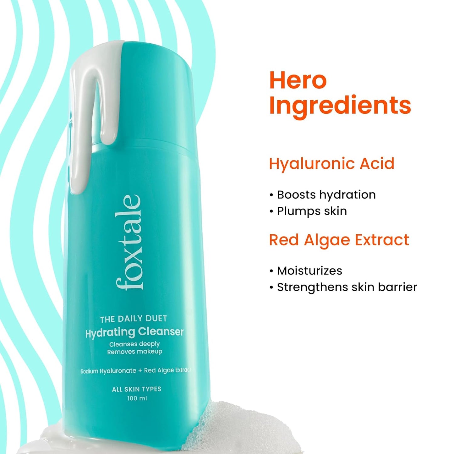 FOXTALE DAILY DUET HYDRATING CLEANSER,100ML