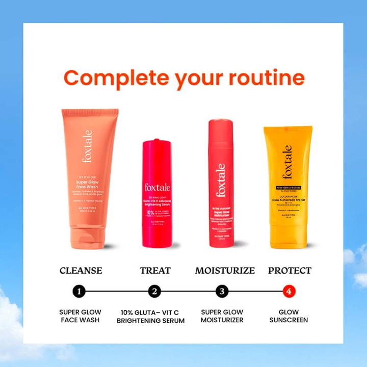FOXTALE GOLDEN HOUR GLOW SUNSCREEN SPF 50,50ML