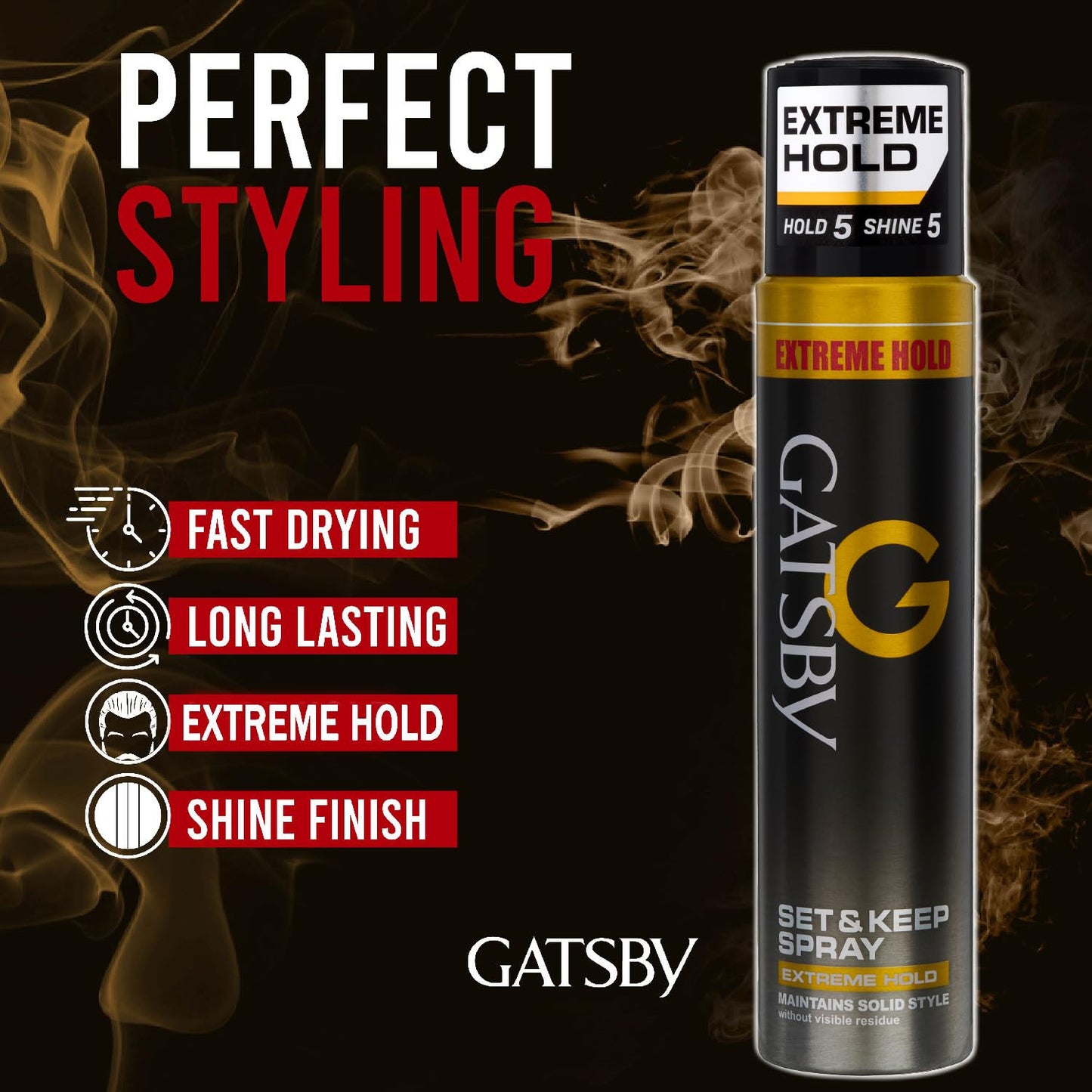 GATSBY SET & KEEP HAIR SPRAY EXTREME HOLD 250ML