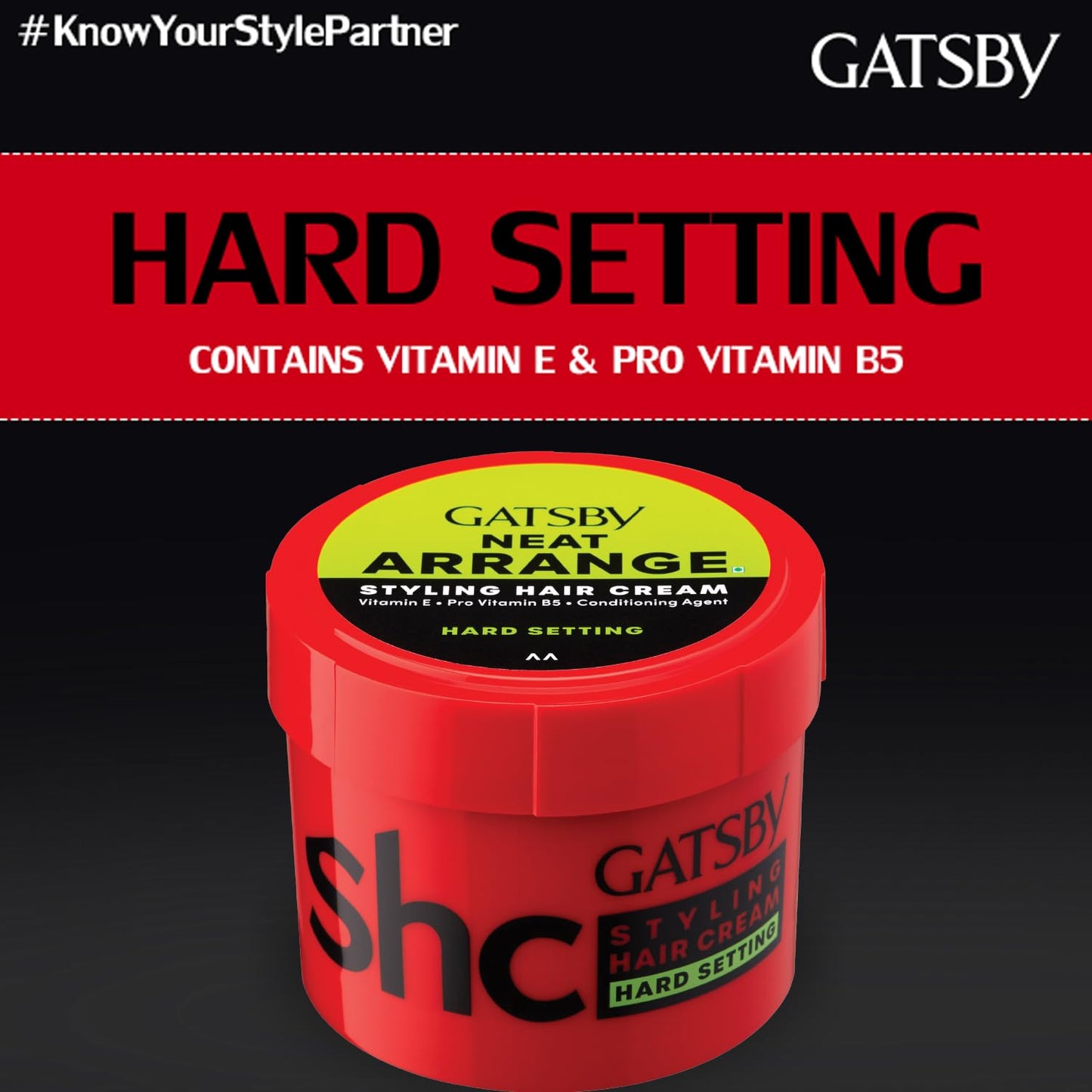 GATSBY STYLING HAIR CREAM HARD SETTING NEAT & ARRANGE