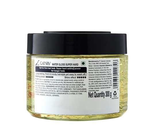 GATSBY WATERGLOSS SUPER HARD WET LOOK HOLDING POWER LEVEL 3 (150GM)