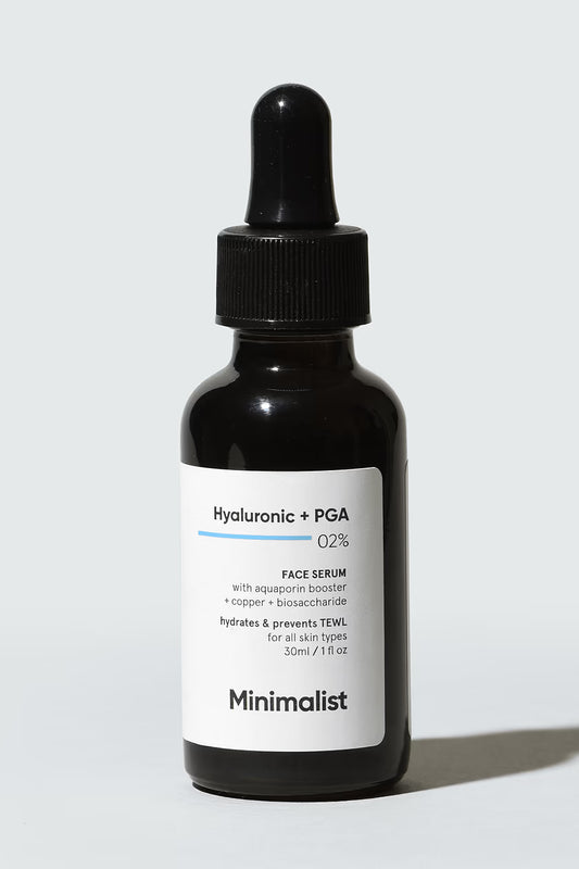 MINIMALIST HYALURONIC +PGA 02% FACE SERUM 30ML