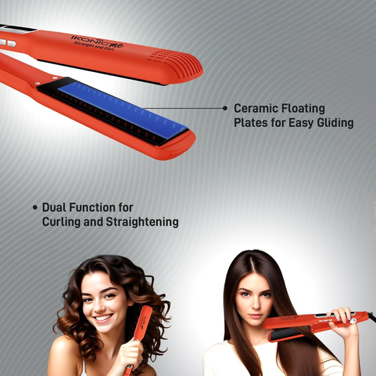 IKONIC 2 IN 1 STRAIGHT & CURL - WIDE HAIR IRON