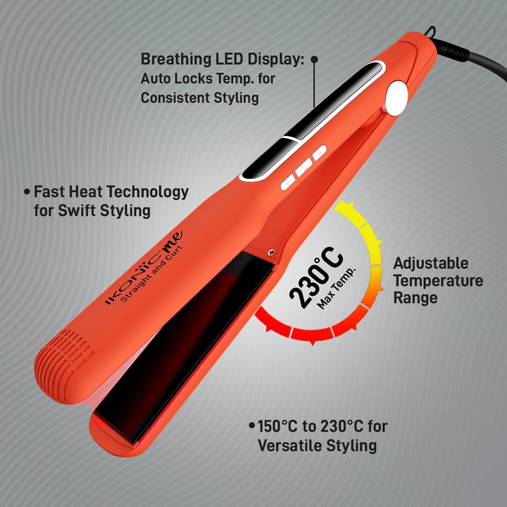 IKONIC 2 IN 1 STRAIGHT & CURL - WIDE HAIR IRON