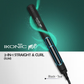 IKONIC 2 IN 1 STRAIGHT & CURL SLIM- BLACK&TEAL