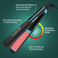 IKONIC 2 IN 1 STRAIGHT & CURL WIDE HAIR IRON- BLACK & TEAL