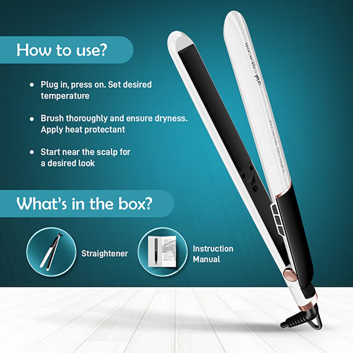 IKONIC EXTREAM STRAIGHT HAIR STRAIGHTENER - PEARL