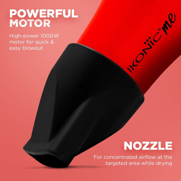 IKONIC MINI SPEEDY HAIR DRYER RED