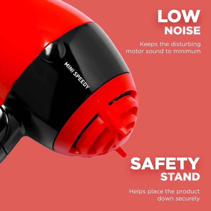 IKONIC MINI SPEEDY HAIR DRYER RED