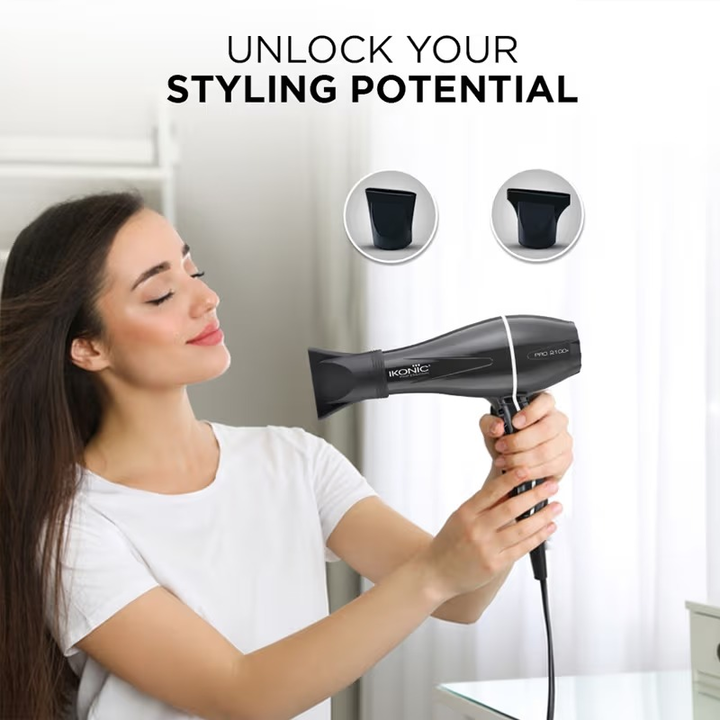 IKONIC PROFESSIONAL HAIR DRYER PRO 2100+ BLACK
