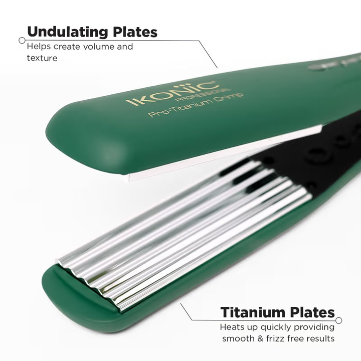 IKONIC PROFESSIONAL PRO TITANIUM CRIMPER EMERALD