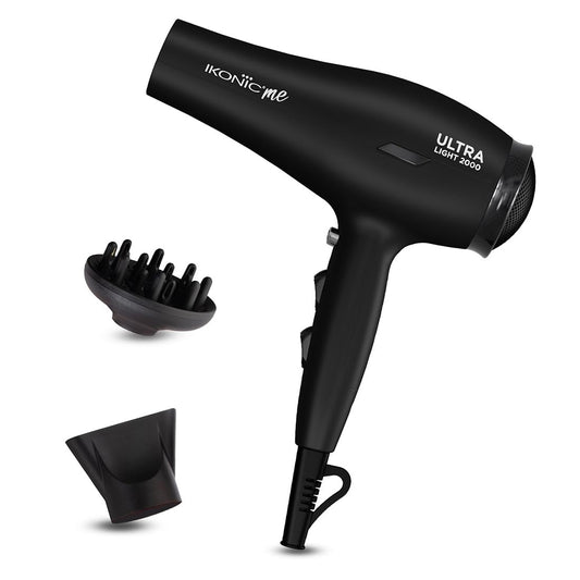 IKONIC ULTRA LIGHT 2000 HAIR DRYER BLACK
