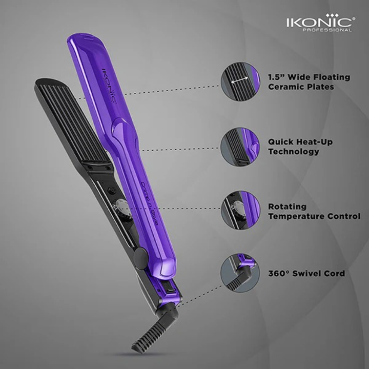 Ikonic Crimp & Style - Purple & Black - Crimper