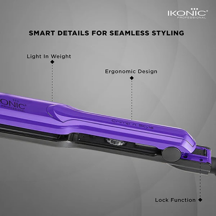 Ikonic Crimp & Style - Purple & Black - Crimper