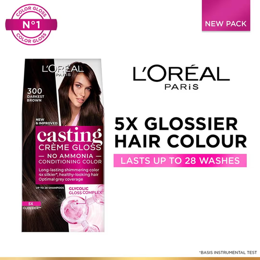 LOREAL CASTING CREME 300 DARKEST BROWN COMBO