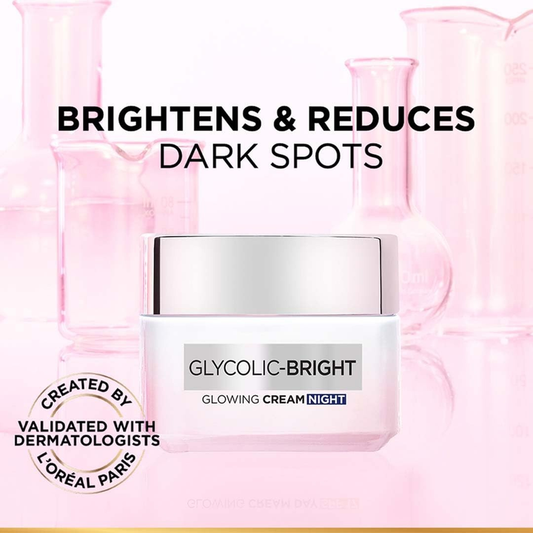 LOREAL GLYCOLIC BRIGHT GLOWING NIGHT CREAM- 50ML