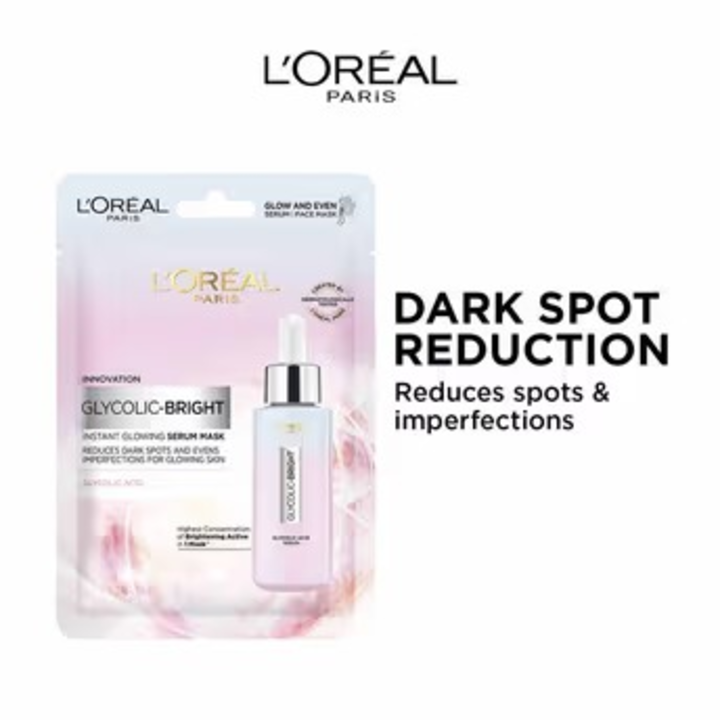 LOREAL PARIS GLYCOLIC-BRIGHT FACE
 MASK 22GM