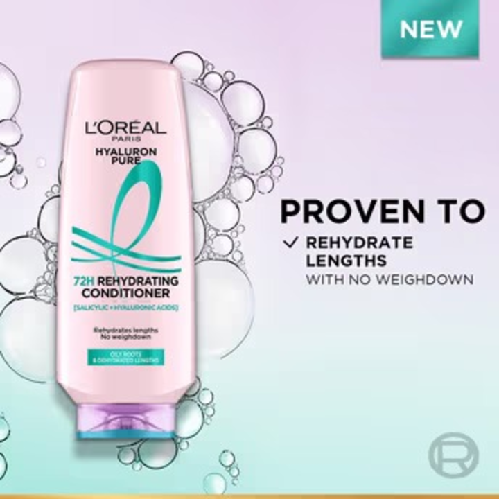 LOREAL PARIS HYALURON PURE 72H REHYDRATING CONDITIONER-175ML