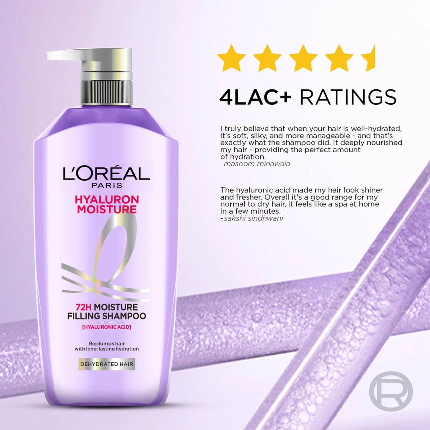 LOREAL PARIS SHAMPOO HYALURON MOISTURE- 650 ML