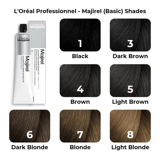 LOREAL
 PROFESSIONALNO 3 DARK BROWN Majirel Color Tube
 50ml