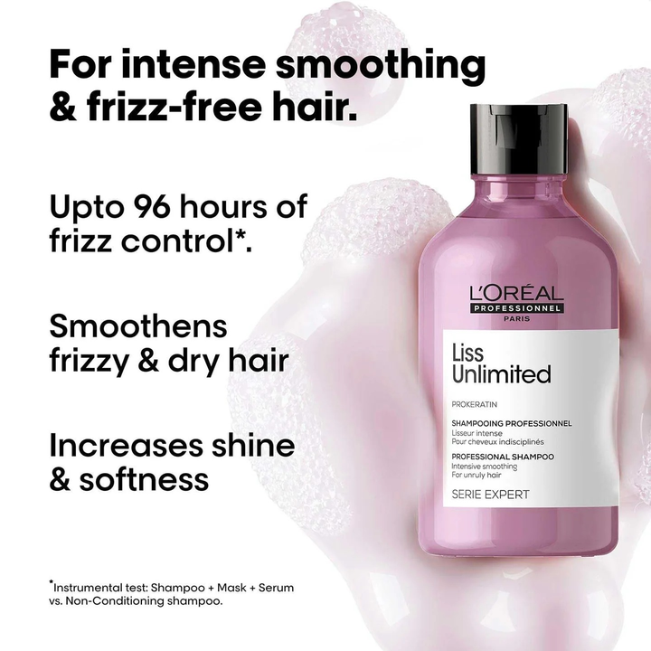 LOREAL PROFESSIONNEL LISS UNLIMITED PROKERATIN SHAMPOO- 300 ML