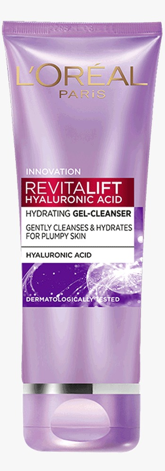 LOREAL REVITALIFT HYALURONIC ACID HYDRATING GEL- CLEANSER