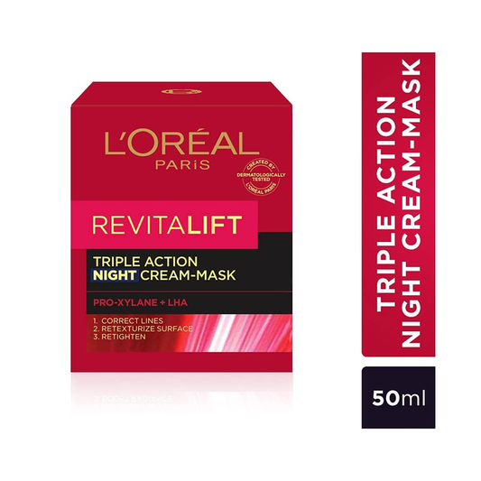 LOREAL REVITALIFT TRIPLE ACTION NIGHT CREAM 50ML