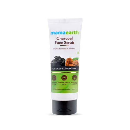 MAMAEARTH CHARCOAL FACE SCRUB 100GM