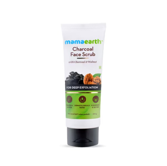 MAMAEARTH CHARCOAL FACE SCRUB 100GM