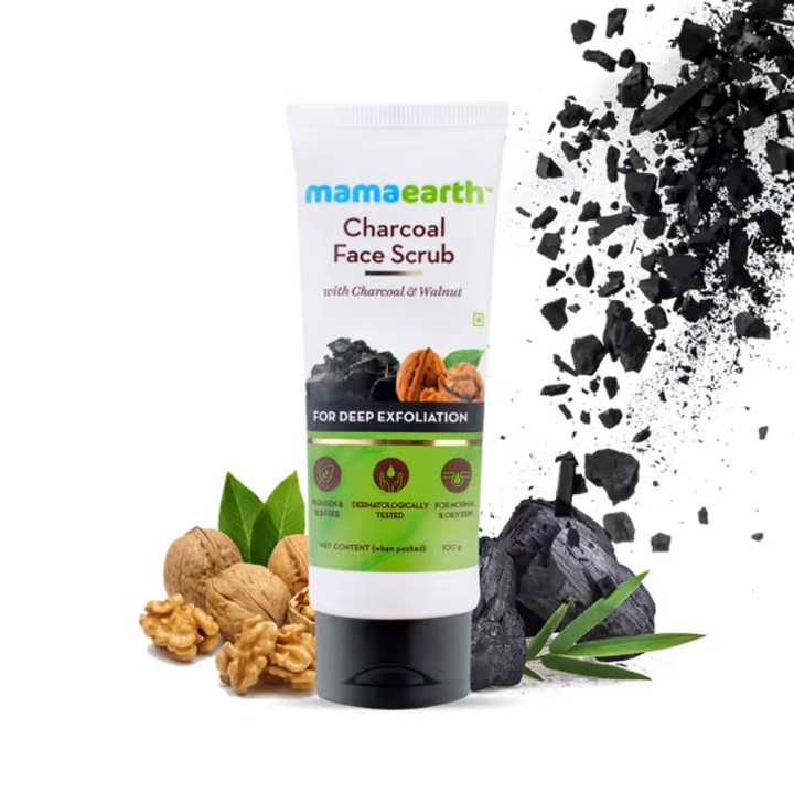 MAMAEARTH CHARCOAL FACE SCRUB 100GM