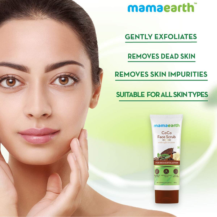 MAMAEARTH COCO FACE SCRUB-ME 100GM