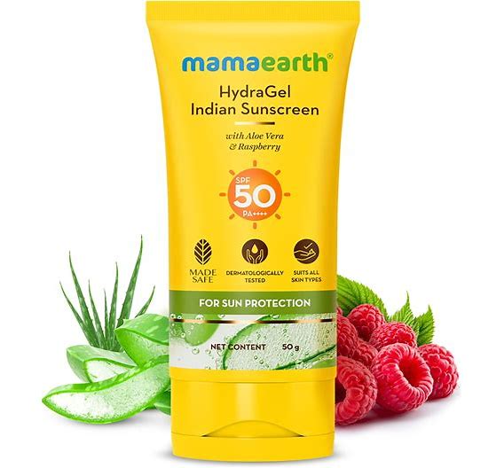 MAMAEARTH HYDRAGEL INDIAN SUNSCREEN SUN PROTECTION/50G