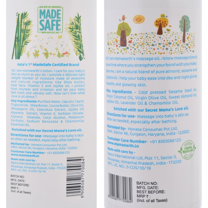 MAMAEARTH MOISTURIZING DAILY LOTION FOR BABIES/100ML