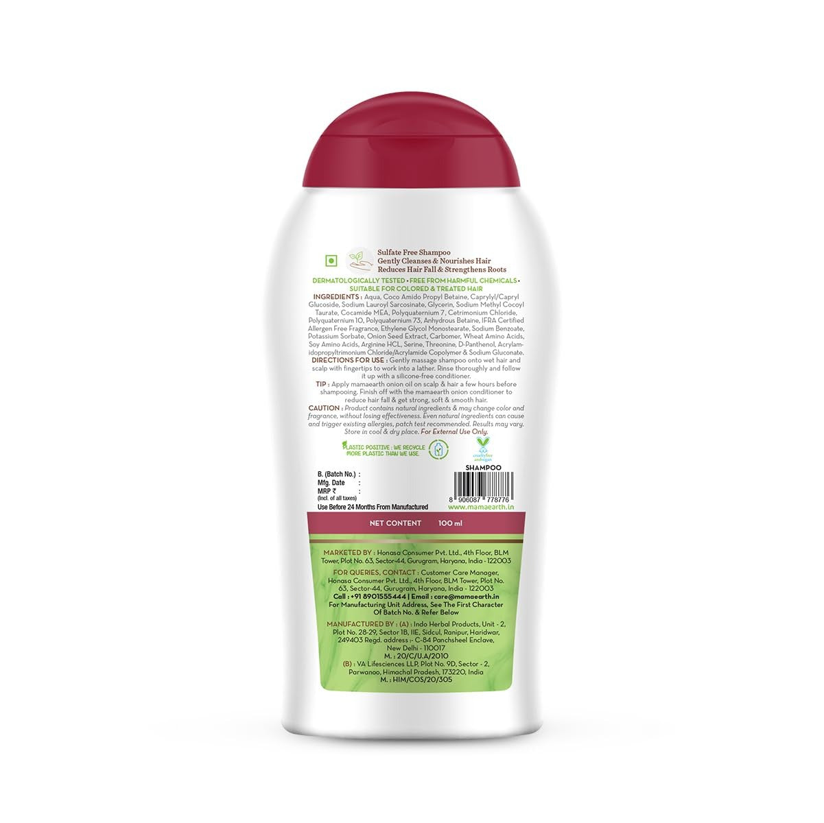 MAMAEARTH ONION SHAMPOO-100ML