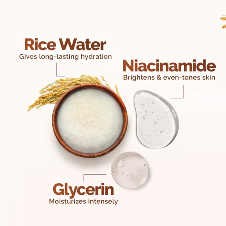 MAMAEARTH RICE DEWY DEWY BRIGHT MOISTURISING CREAM- 200 GM
