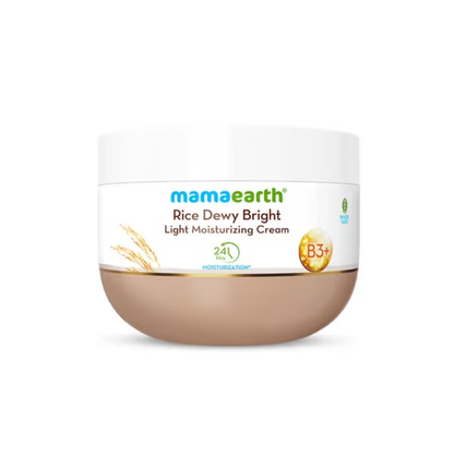 MAMAEARTH RICE DEWY DEWY BRIGHT MOISTURISING CREAM- 200 GM