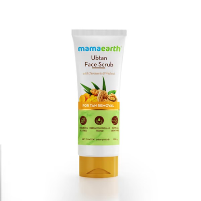MAMAEARTH UBTAN FACE SCRUB FOR TAN REMOVAL/100G