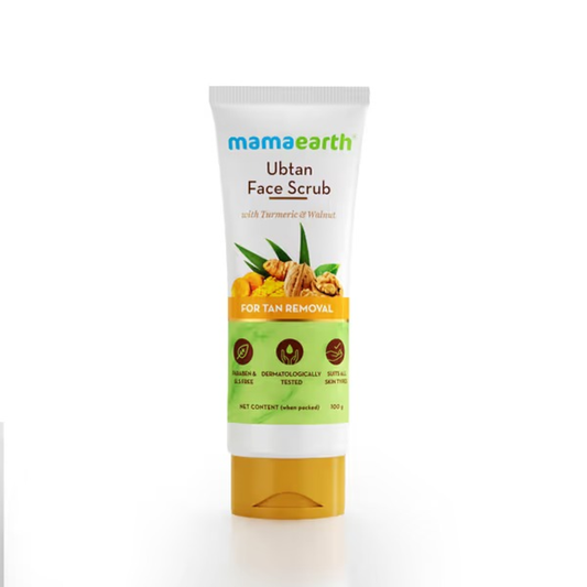 MAMAEARTH UBTAN FACE SCRUB FOR TAN REMOVAL/100G