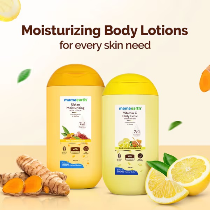 MAMAEARTH UBTAN MOITURIZING BODY LOTION 100ML