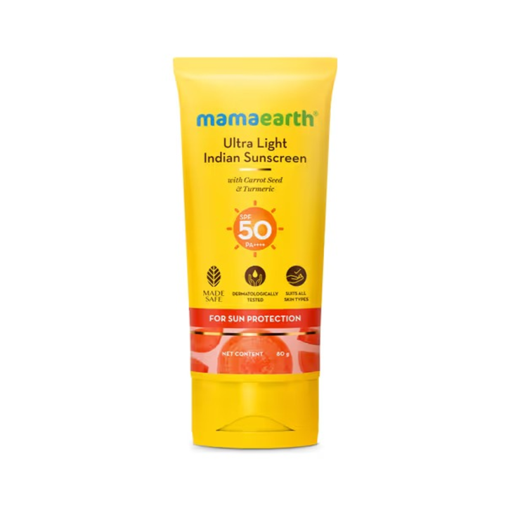 MAMAEARTH ULTRALIGHT INDIAN SUNSCREEN SPF 50 80G
