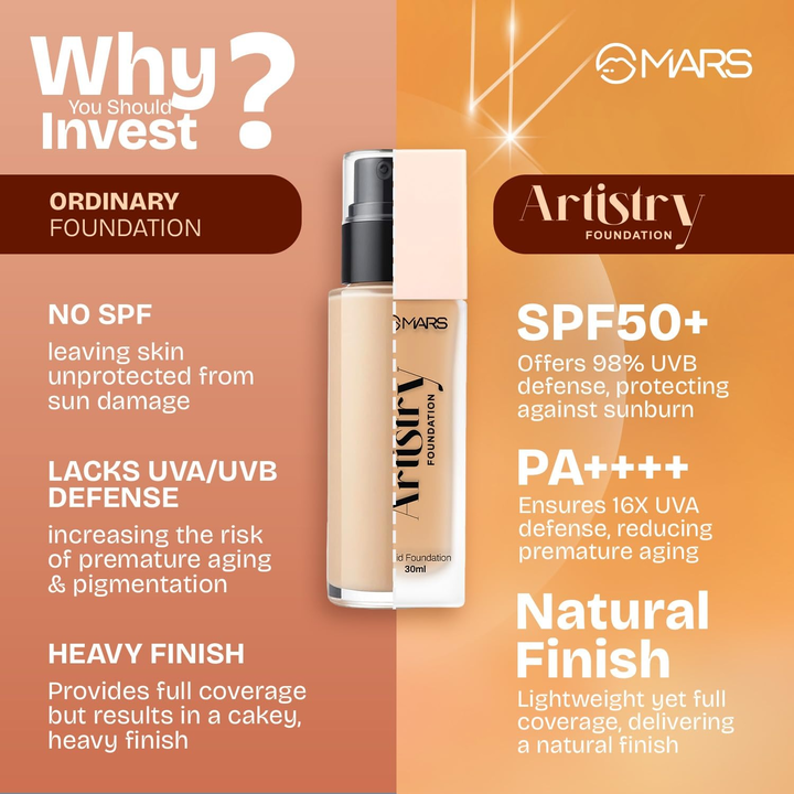 MARS ARTISTRY LIQUID FOUNDATION F19-04