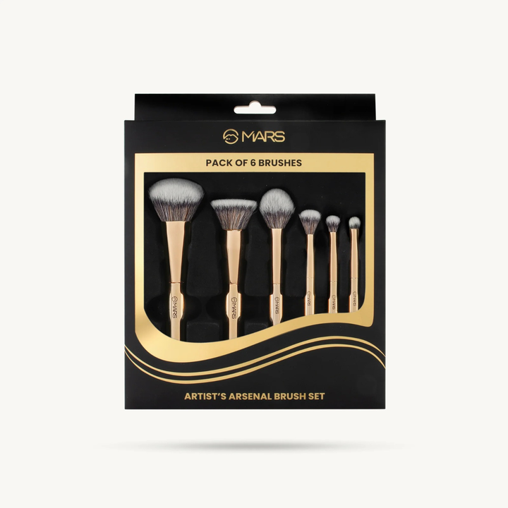 MARS ARTISTS ARSENAL BRUSH SET PACK OF 6 BRUSHES