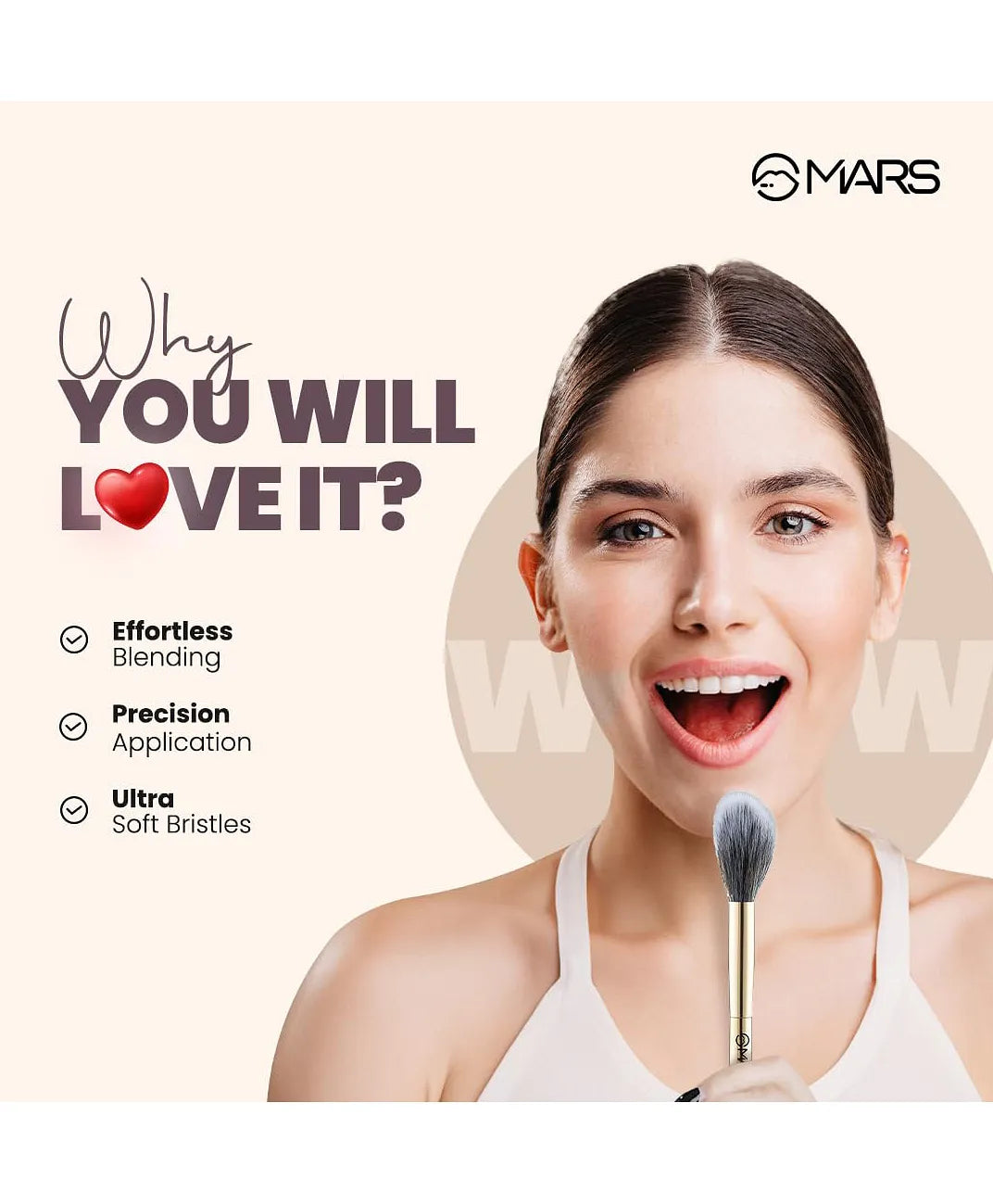 MARS ARTIST'S SMALL POWDER BRUSH