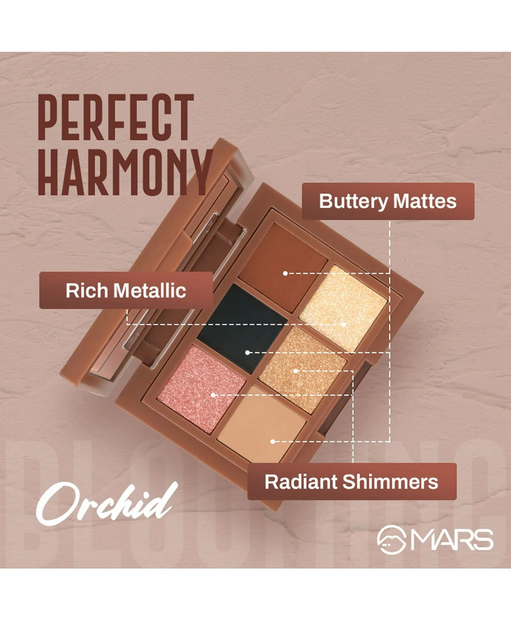MARS BLOOMING EYESHADOW 04 ORCHIDS PALETTE - 4.8G