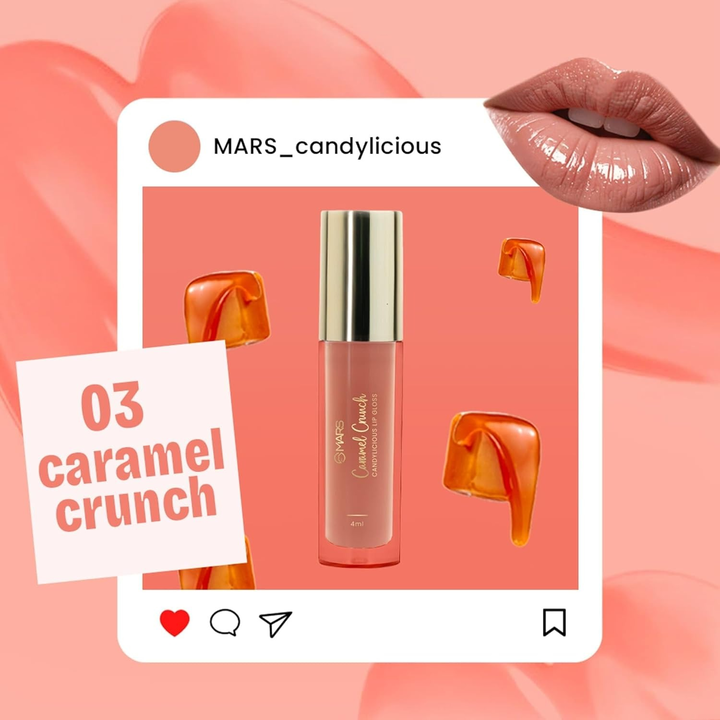 MARS CANDYLICIOUS LIP GLOSS 03 CARAMAL CRUNCH